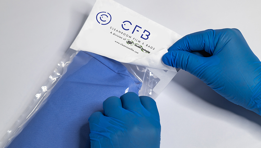 Tyvek packaging by cleanroom film and bags