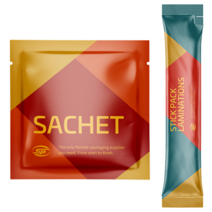 Sachet and stick pack lamination