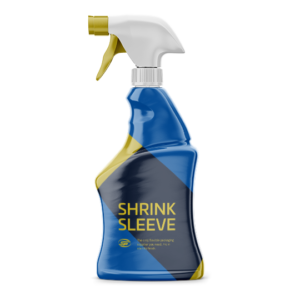Sprayer bottle with shrink sleeve