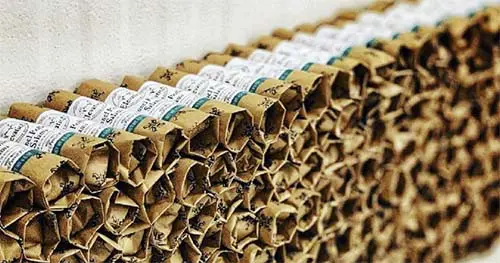 salami packaging by hand