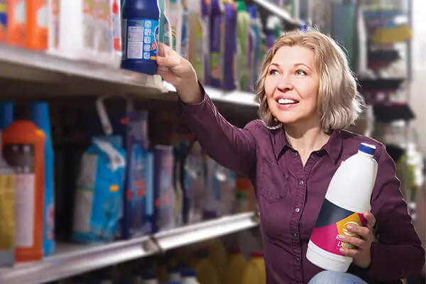 roll-fed labels on store shelves