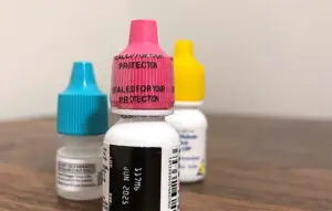 shrink bands for eye drop bottles